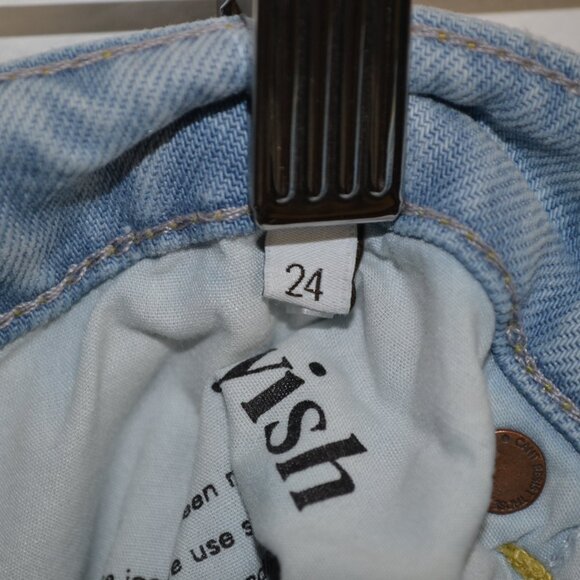 Boyish The Ziggy High Rise Button Fly Straight Leg Womens 24 Relaxed Blue Jeans - Picture 8 of 10